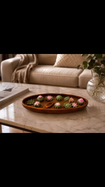 شمع قایقی کاکتوس